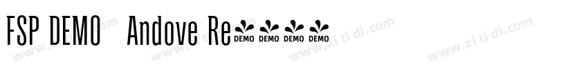 FSP DEMO   Andove Re字体转换